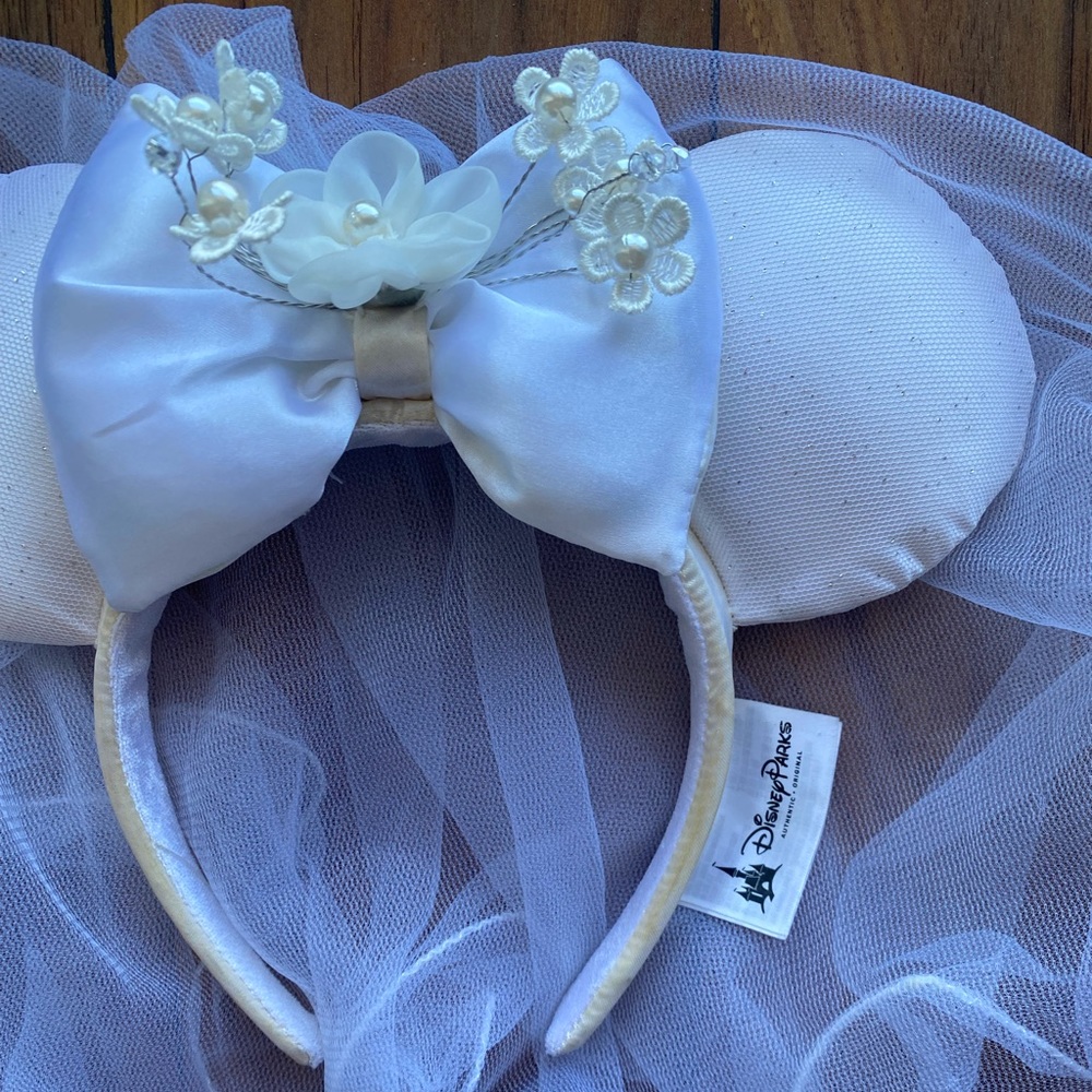 Disney Bridal Mickey Mouse ears.